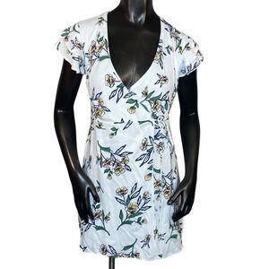 Harper Heritage NWT Mini Wrap Style Dress Womens Size XXS Floral Short Sleeve
